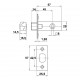 DEADBOLT DOOR LOCK 45 / SPLINDLE 6x6